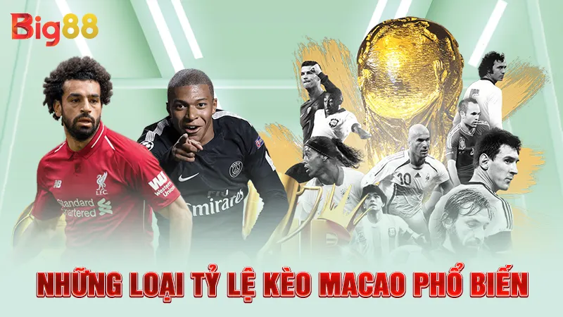 Những loại tỷ lệ kèo Macao phổ biến