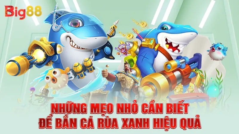 Những mẹo nhỏ cần biết để bắn cá rùa xanh hiệu quả